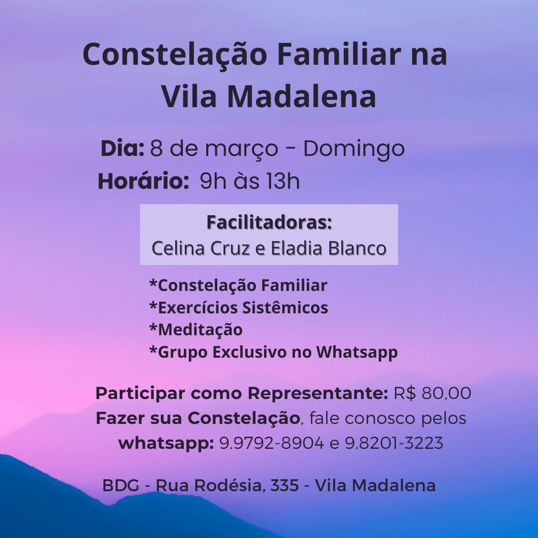 post com os detalhes de Constelação na vila madalena